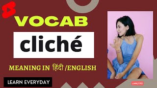 What is meaning of CLICHE meaning of cliché in english [upl. by Lipfert77]