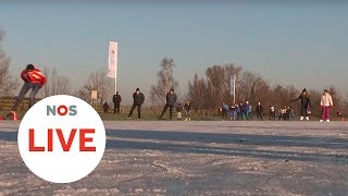 Live Schaatsen op natuurijs [upl. by Rim214]