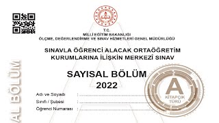 LGS 2022 FEN BİLİMLERİ SORU VE CEVAP ANAHTARI 2022LGS lgs2022 [upl. by Nosydam]