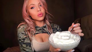 ASMR MukbangEating Sounds 🍨 Cauliflower Ice Cream 🍨 [upl. by Ymorej]