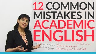 12 Common Errors in Academic English – and how to fix them [upl. by Veator577]