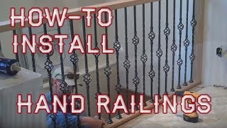 Howto Install Balcony Hand Railings [upl. by Allemap665]