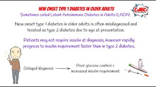 CoMICs Episode 10 new onset type 1 diabetes mellitus in older adults [upl. by Demitria475]