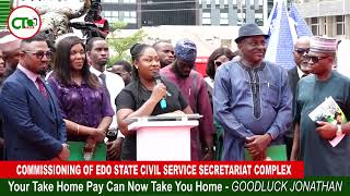 Your takehome pay can now take you home Goodluck Jonathan to Edo workers [upl. by Elene]