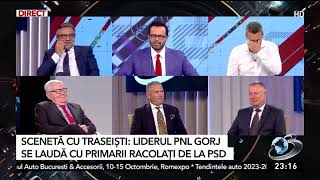 Mircea Badea criză de râs la sceneta cu liderul PNL Gorj care se laudă cu primarii racolaţi de la P [upl. by Kristi282]