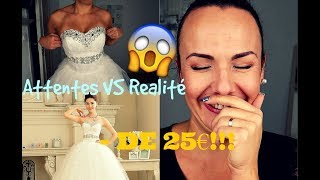 ATTENTE VS REALITE Aliexpress  Robes de mariée à  de 25€ [upl. by Aivle856]