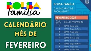 💥 CAIXA DIVULGA CALENDÁRIO ANTECIPADO DO BOLSA FAMÍLIA MÊS DE FEVEREIRO DE 2024 [upl. by Fayre]