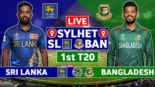 Bangladesh v Sri Lanka 1st T20 Live Scores  BAN vs SL 1st T20 Live Scores amp Commentary  SL Innings [upl. by Aserej]