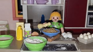 Préparation de la CHANDELEUR  vidéo playmobil en français vraie recette [upl. by Ogu]