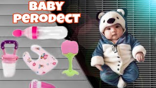 Baby fruit nibbler teetherbib amp spoon feeder for feeding teether unboxing video ❤️ [upl. by Zenia804]