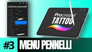 TUTORIAL PROCREATE TATTOO 3  Strumenti Pennelli Sfumino e Gomma per Disegni di Tatuaggi [upl. by Aylat]