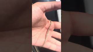 Sarraf Jewelry Review  18K 25mm Diamond Cut Rope Chain I’m happy [upl. by Atteirneh]