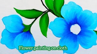 Fabric painting on clothes fabric painting by Lily artist fabric works [upl. by Grady]