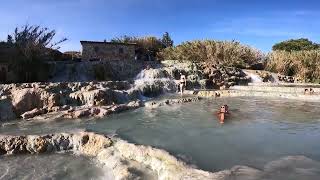 Saturnia Natural Hot Mineral Springs Italy roadtripideas travel italy saturnia [upl. by Nibroc882]