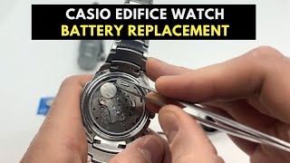 Casio Edifice Watch Battery Replacement  371 AG6 SR920SW Battery Replacement [upl. by Hamlani]