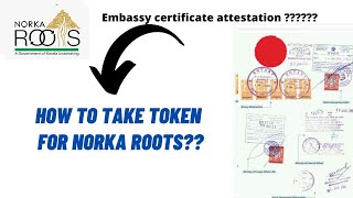 Norka certificate Attestation  embassy How to take token [upl. by John]