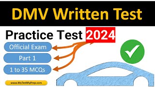 DMV Written Test 2024 Permit Practice Test Questions Answers [upl. by Rutledge]