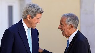 quotO ambiente e o clima não param de repente devido a uma invasãoquot avisa John Kerry [upl. by Eillime124]