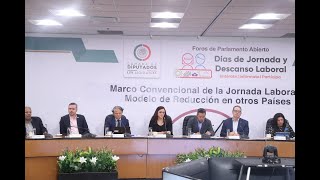 EN VIVO  Foro de Parlamento Abierto Días de Jornada y Descanso Laboral [upl. by Aissyla]