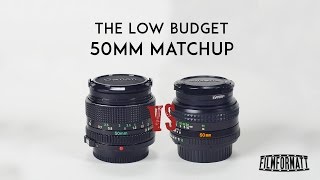 Canon FD 50mm F14 vs Minolta MD Rokkor X 50mm F14 [upl. by Ahselrak]