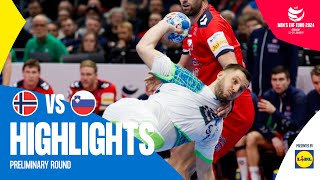 Until the very end  Norway vs Slovenia  Highlights  Mens EHF EURO 2024 [upl. by Nicolina]