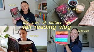 fall reading vlog  book club acotar review fall tbr and more [upl. by Aneert466]