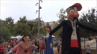 Gegants de Sant Medir a la Festa major de la Bordeta [upl. by Macmullin]