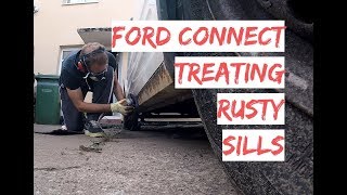 DIY Ford Connect Sill Rust Repair Treatment [upl. by Alodee220]