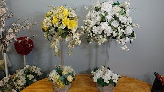 Dollar Store Tall Table Centrepiece Ideas DIY [upl. by Novek983]