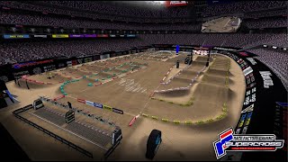 2022 Round 7 Minneapolis Supercross rF 450 Pro Main Event  Mx Simulator [upl. by Golightly]