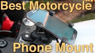 RAM Mount Install  Motorcycle Phone Mount Review [upl. by Yrehcaz]