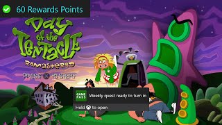 Weekly Xbox Game Pass Quest Guide  Earn an Achievement Day of the Tentacle Remastered Part 1 [upl. by Zehc]