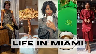 LIFE IN MIAMI VLOG Holiday Dress Haul New Hair Refresh Holiday Gift Unboxings amp Clean Beauty ❤︎ [upl. by Nomahs]