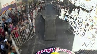 GoPro View Tomas Slaviks Savage Urban DH Mountain Bike Run at Valparaíso [upl. by Ruder751]