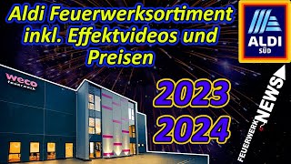 ALDI FEUERWERK 20232024 Preise amp Produktvideos  Silvesterfeuerwerk [upl. by Kentigera]