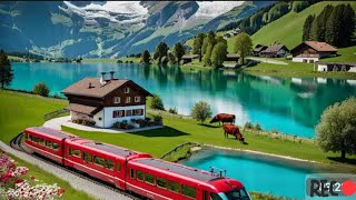 Switzerland villages most BTFBrienz Iseltwald Interlaken Grindelwald Mürren Appenzell Zurich [upl. by Alekal302]