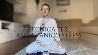 STOP ATTACCO DI PANICO ED ANSIA yogateacher ansia stress [upl. by Adlei]