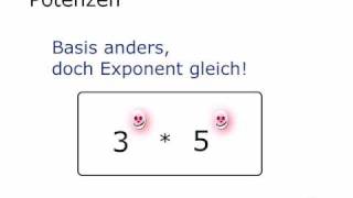 Mathe Video Rechnen mit Potenzen [upl. by Anahsat663]