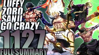 LUFFY ZORO amp SANJI GO CRAZY  One Piece Chapter 1127 Spoilers [upl. by Nacim]