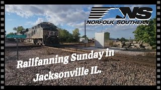 111023 Railfanning Sunday in Jacksonville IL railfanning [upl. by Atekin]