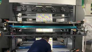 4 Colors Flexo Printing Machine for non woven printing [upl. by Pasco]