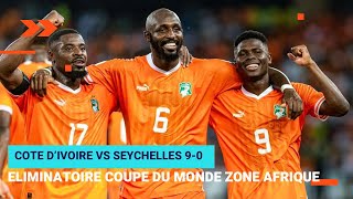 CIV VS SEYCHELLES 90 Eliminatoire Mondial 2026 la marée orange résumé de la rencontre avec les buts [upl. by Grube512]