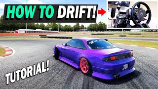 Assetto Corsa How to Drift Tutorial PART 1  Throttle amp Steering TIPS [upl. by Ydnirb656]