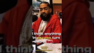 Nipsey Hussle Touches on the importance of being sober to handle your business 🌹 Nipseyhussle fact [upl. by Neala]