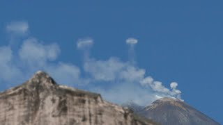 Rare smoke rings rise from Italys Mount Etna  AFP [upl. by Reiko166]