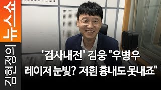 김현정의 뉴스쇼 검사내전 김웅 quot우병우 레이저 눈빛 저흰 흉내도 못내죠quot  김웅 검사 검사내전 저자 [upl. by Taima41]