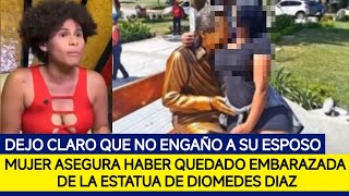 Mujer dice que estatua de Diomedes Díaz la embarazó y que no engañó a su esposo [upl. by Eldwin466]