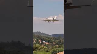 Learjet 45 Pousando em Jundiaí [upl. by Issac203]