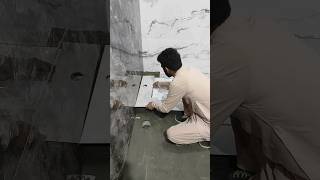 Bathroom Floor Tile Installation shorts youtubeshorts bathroom [upl. by Kissiah]