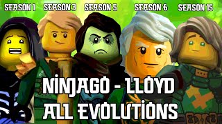 Lloyd  All Evolutions  All Seasons Season 1  15 Character Spot 10 Years  Ninjago [upl. by Enidualc]